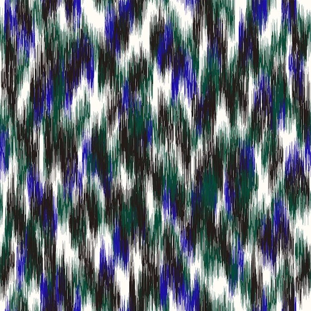 Tela IKAT Resumen de patrones sin fisuras vector Tradición ornamento asiático textil de moda moderna