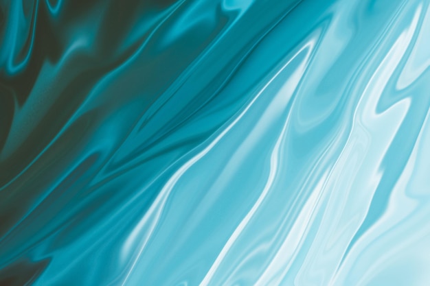 Una tela líquida azul con un fondo blanco.