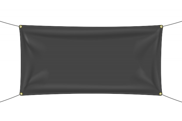 Vector tela negra con pliegues