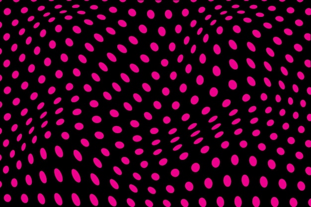 tela de puntos rosados con fondo negro