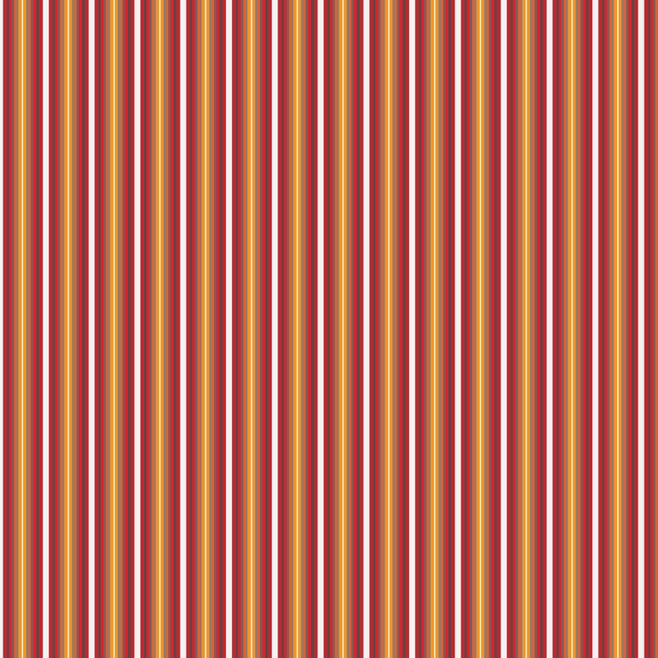 Vector una tela a rayas rojas y naranjas por persona
