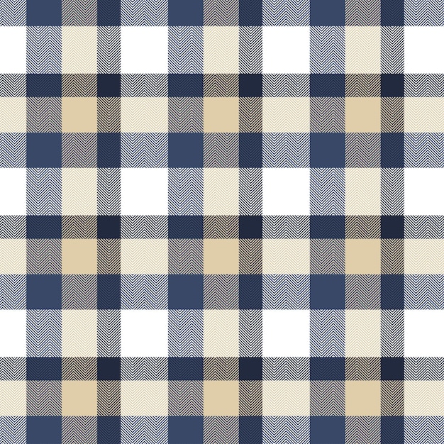 Vector tela de tartan a cuadros clásica