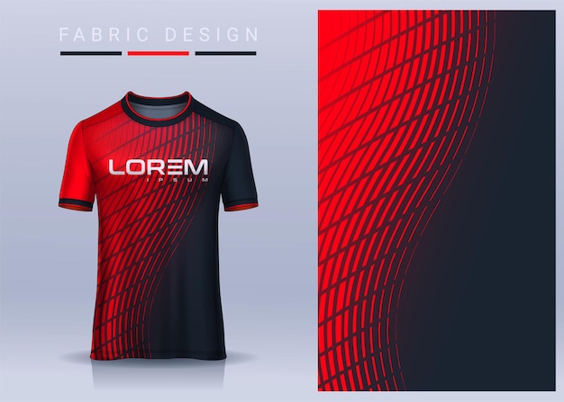 Tela textil para camiseta deportiva, camiseta de fútbol para club de fútbol. vista frontal uniforme.