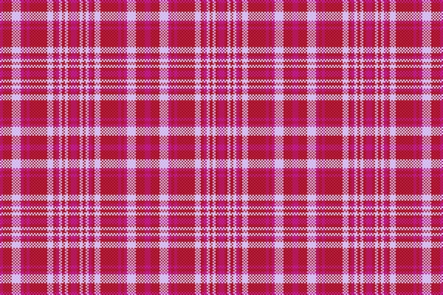 Tela textil sin costuras Textura de fondo vectorial Patrón a cuadros tartán