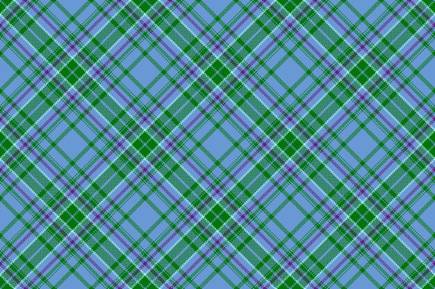 Tela textil fondo patrón vector sin costura cuadros tartán textura