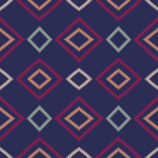 Tela textil línea forma gráfica de patrones sin fisuras Resumen geométrico antiguo estilo retro vintage