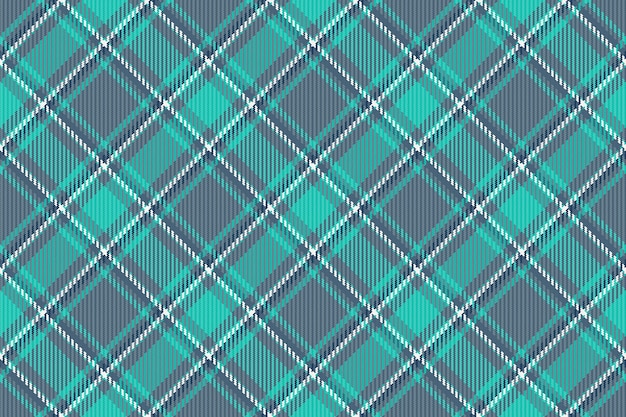 Tela de textura a cuadros de textil de control vectorial con un fondo de tartán de patrones sin fisuras