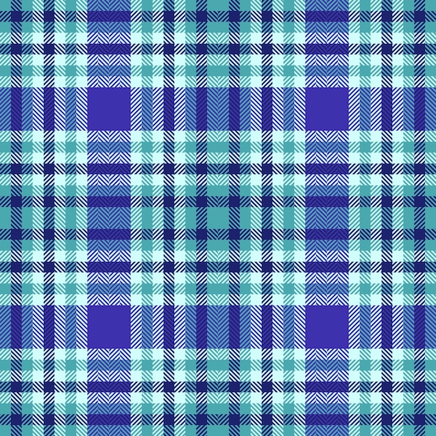 Tela de textura tartán de textil vectorial de cuadros con un patrón sin costuras de fondo a cuadros