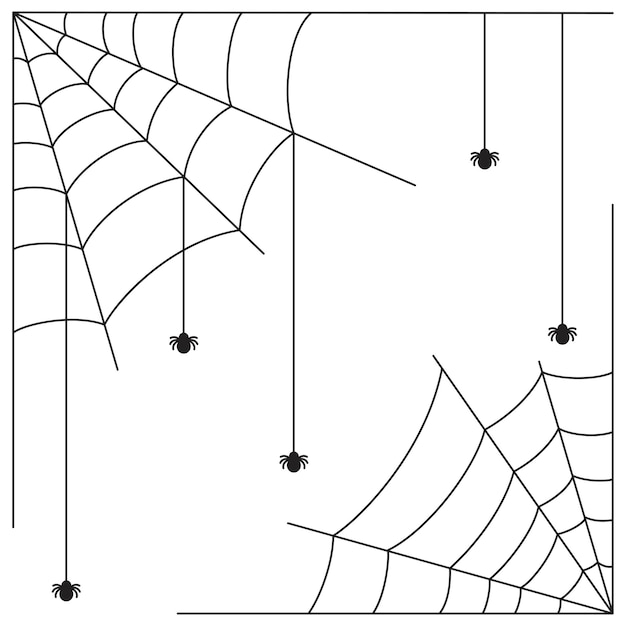 Vector telaraña para halloween