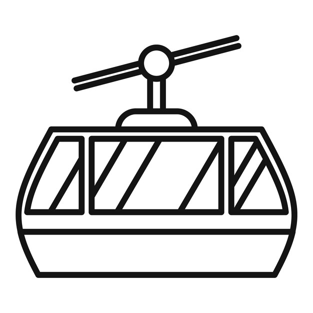 El teleférico funicular lleva a los pasajeros a la cima de la montaña