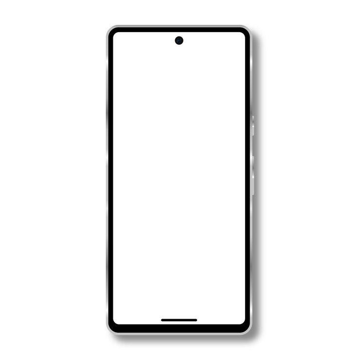 Vector teléfono android realista