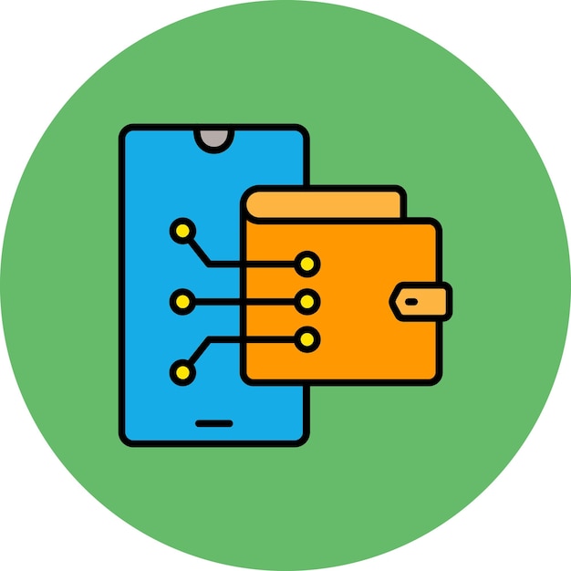 un teléfono azul con un caso azul y naranja en él
