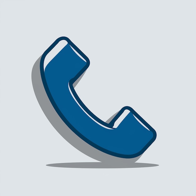 Un teléfono azul con una l azul en él