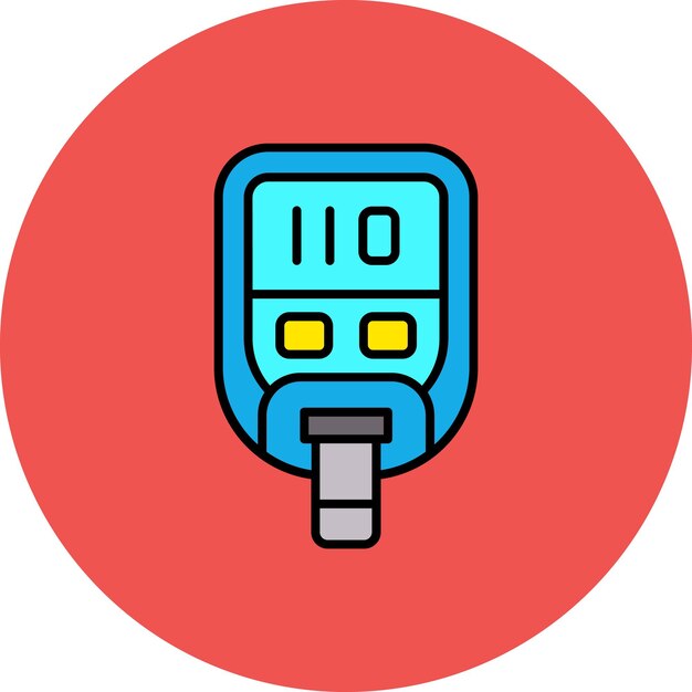un teléfono azul con el número 0 en él