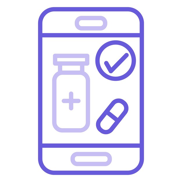 un teléfono celular con un icono médico en él y un dispositivo médico con una lista de comprobación médica