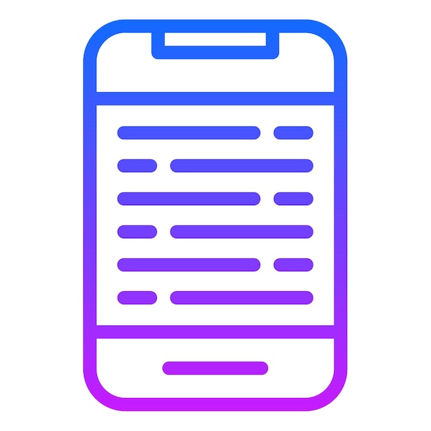 un teléfono celular con una línea azul y rosa en él