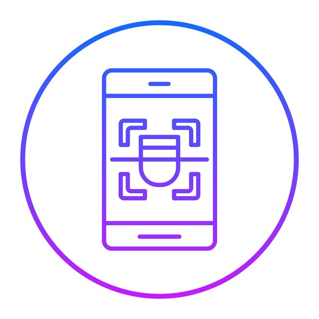 un teléfono celular rosa y azul con un círculo azul alrededor de la parte inferior