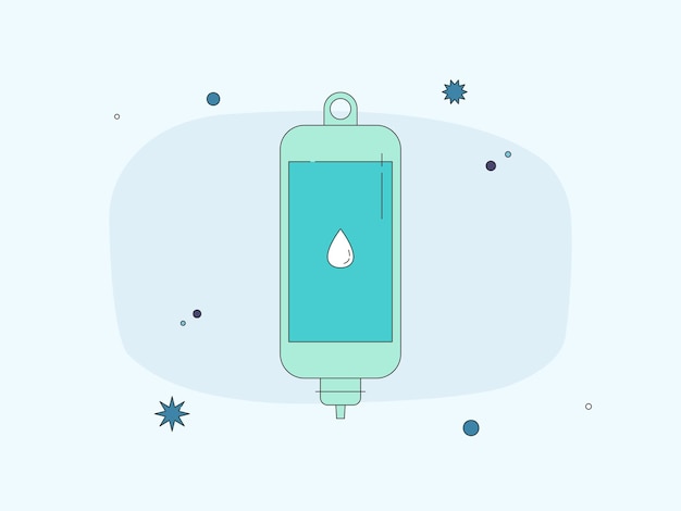 un teléfono con una gota de agua en él y las palabras gota de water en la pantalla