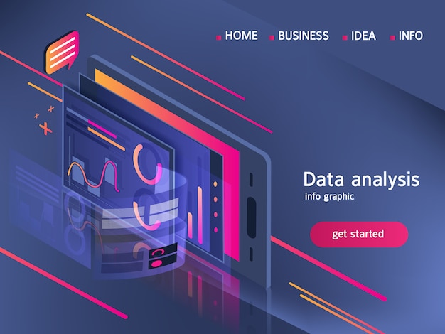 Teléfono inteligente de tecnología empresarial