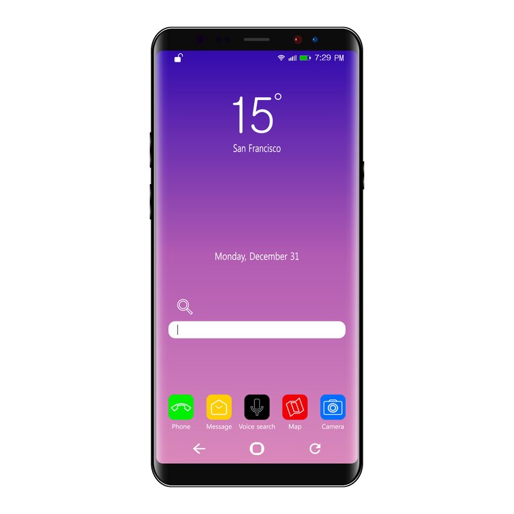 Vector teléfono móvil aislado