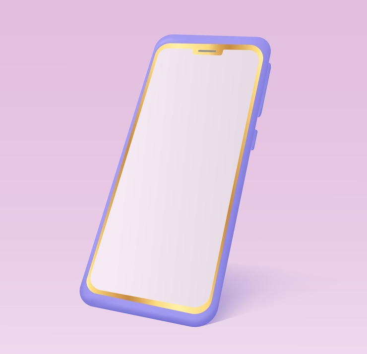 Vector teléfono móvil. icono de teléfono 3d