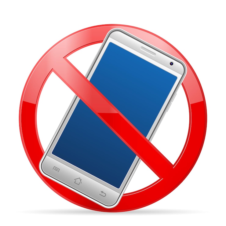 Teléfono móvil de prohibición