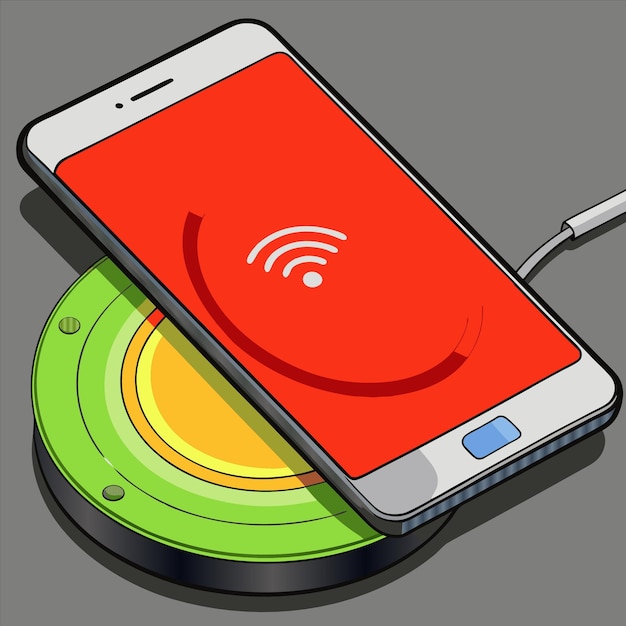 un teléfono con una pantalla roja que dice "cita de energía" en él