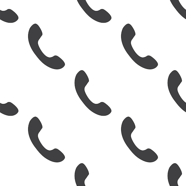 Teléfono, patrón transparente de vector, editable se puede utilizar para fondos de páginas web, rellenos de patrón