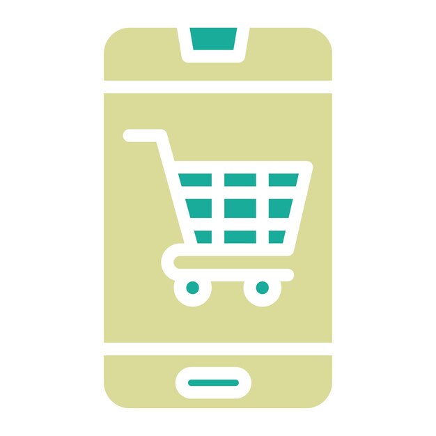 un teléfono que tiene un carrito de compras en él