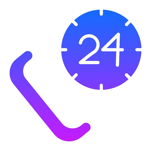 un teléfono que tiene el número 24 en él