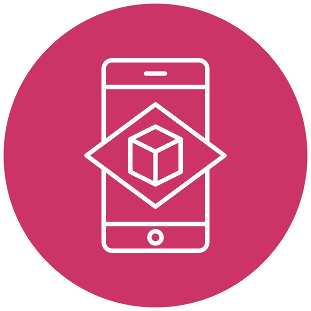 un teléfono rosa y blanco con un fondo rosa con una caja en él