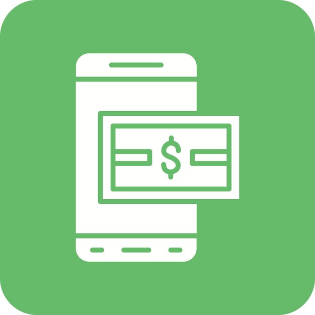 un teléfono con un signo de dólar en él que dice dólar en él