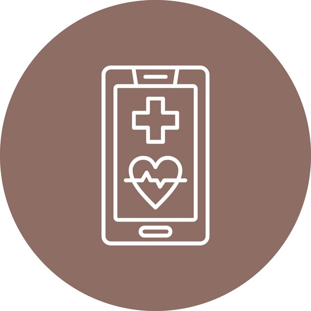 un teléfono con un símbolo de corazón en él