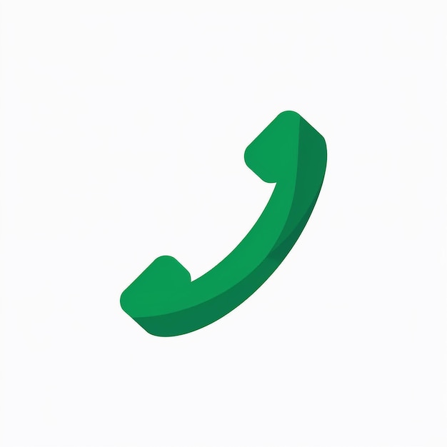 Vector un teléfono verde que tiene una flecha verde en él