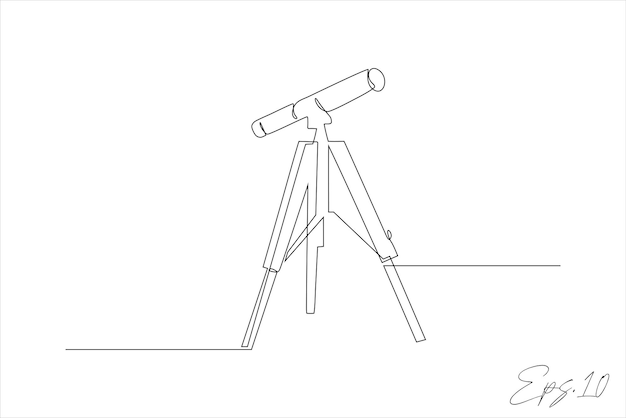 telescopio lunar de línea continua