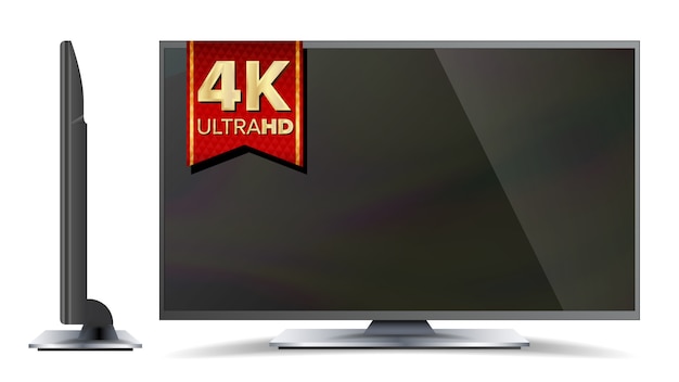 Vector televisión 4k