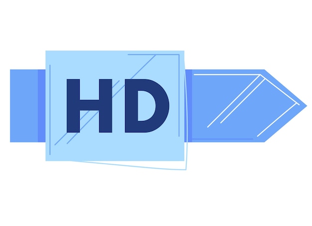 Televisión de noticias hd fondo de televisión moderno tecnología de transmisión de video en vivo diseño de pantalla en línea ilustración de vector de estilo plano