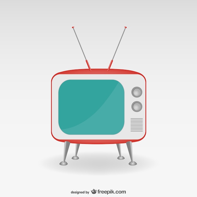Televisor minimalista de estilo retro