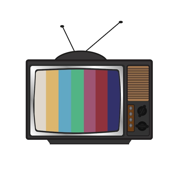 Televisor retro. Icono vintage para diseño de fondo de pantalla