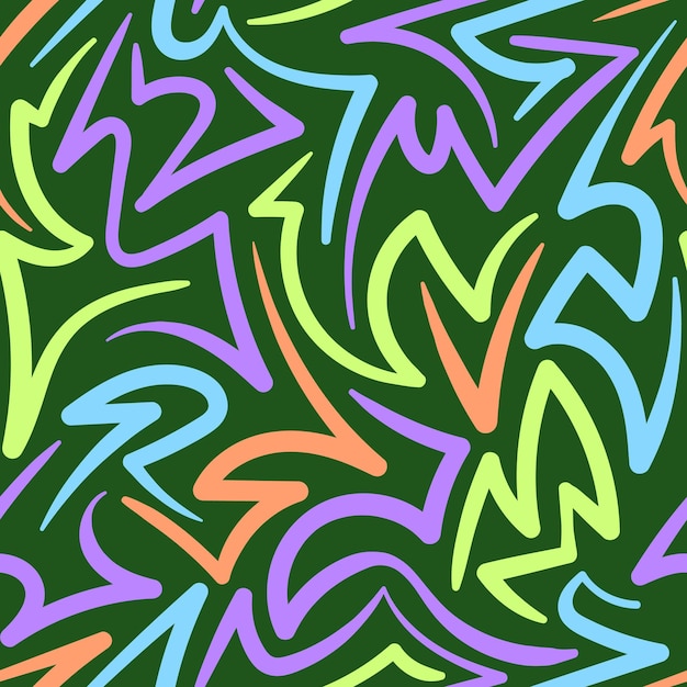 Telón de fondo Abstracto Líneas de neón en estilo retro