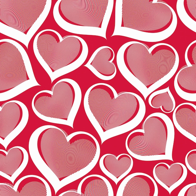 Telón de fondo de arte conceptual de vector de San Valentín, corazones amorosos. Fondo transparente de tema de amor, hermoso San Valentín.