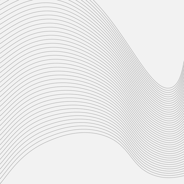 Telón de fondo de línea ondulada abstracta, onda de sonido dinámica, patrón ondulado, arte de línea elegante y telón de fondo web