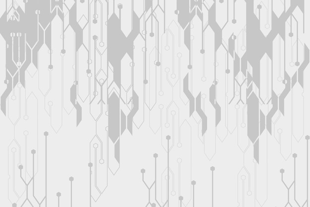 Telón de fondo de patrón de tecnología gris complejo premium
