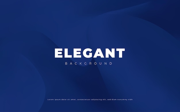 Telón de fondo vectorial 3D con gradiente azul elegante