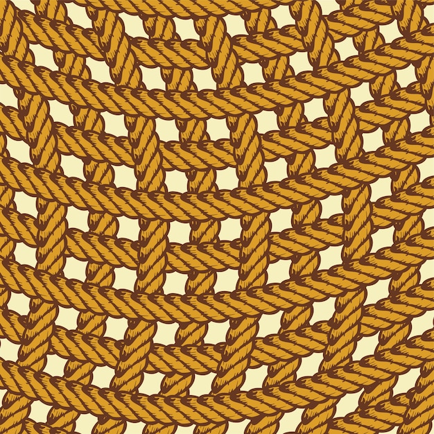 Vector tema de cuerda marrón