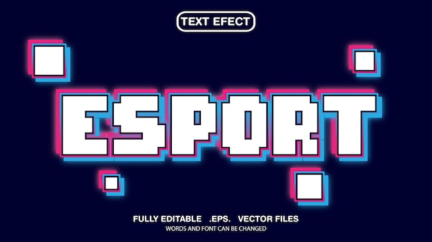 Tema de deportes de efecto de texto editable