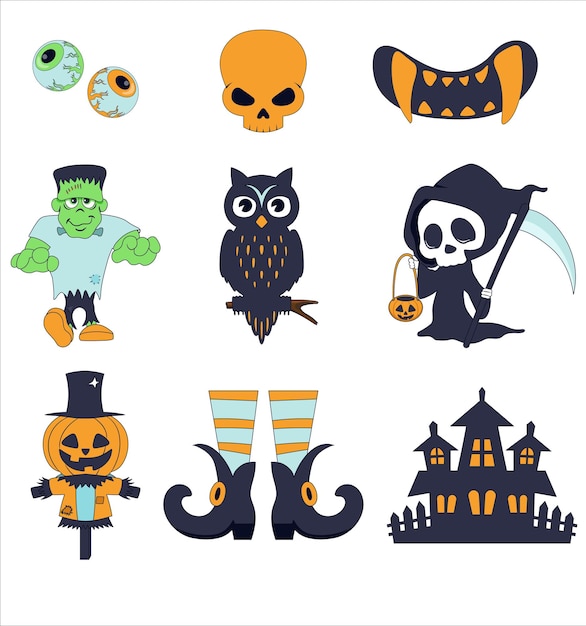 un tema de Hallowe'en con un tema de Halloween y una calabaza