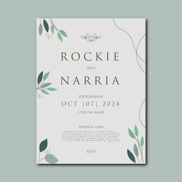 El tema de la invitación decente para la boda
