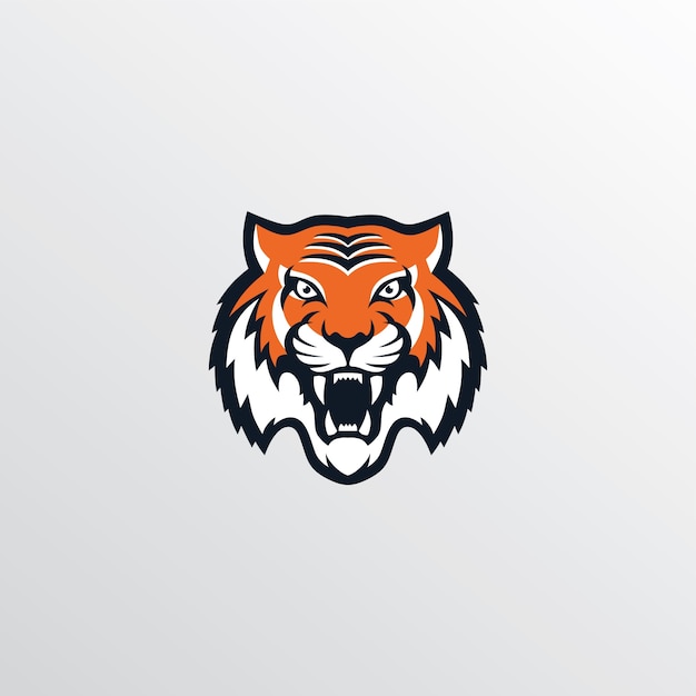 tema de logotipo de tigre salvaje