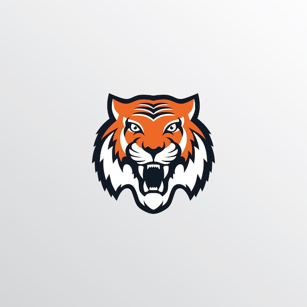 Tema de logotipo de tigre salvaje